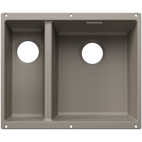 Evier Subline 340/160-U grande cuve à droite pour module couleur Tartufo 527817