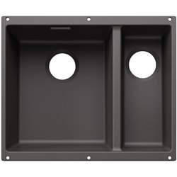 Evier Subline 340/160-U grande cuve à gauche pour module couleur Gris Rocher 527822