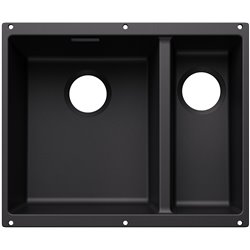 Evier Subline 340/160-U grande cuve à gauche pour module couleur Noir 527818