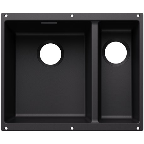 Evier Subline 340/160-U grande cuve à gauche pour module couleur Noir 527818 Evier Subline 340/160-U grande cuve à gauche pour module couleur Noir 527818