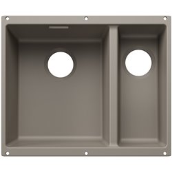Evier Subline 340/160-U grande cuve à gauche pour module couleur Tartufo 527825