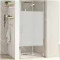 Porte de douche Smart Design S Sans seuil verre sérigraphié cosmos 70 cm profilé Chromé