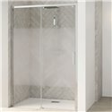 Porte de douche Smart Design C Sans seuil verre sérigraphié cosmos 170 cm profilé Chromé