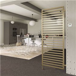 Radiateur fluide caloporteur Kadrane TKA-GF 500 Watts Black Matt Option Claustra - Réf : TKA-050-040/GFC-0557-RD63 