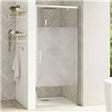 Porte de douche Smart Design P Avec seuil verre sérigraphié 100 cm profilé Chromé
