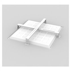Pack de 2 écarteurs d'isolant blanc pour dalle et downlight 100851