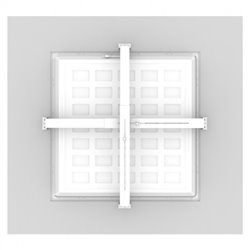 Pack de 2 écarteurs d'isolant blanc pour dalle et downlight 100851