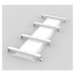 Pack de 2 écarteurs d'isolant blanc pour dalle et downlight 100851