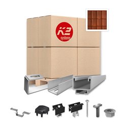 Pack Fixation Tuiles Mécaniques - 4 panneaux - Installation Portrait - K2