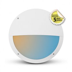 Plafonnier LED, 20W 2100-2000-2100 Lm Blanc chaud à Blanc jour CASA ASYM blanc 100892