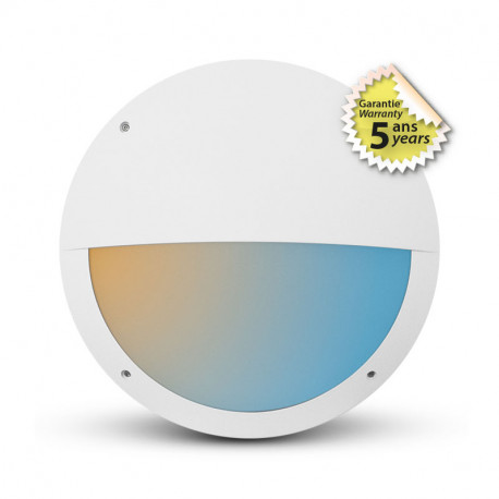 Plafonnier LED, 20W 2100-2000-2100 Lm Blanc chaud à Blanc jour CASA ASYM blanc 100892