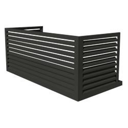 Habillage groupe extérieur cache-clim Aluminium Anthracite Taille XXL