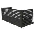 Habillage groupe extérieur cache-clim Aluminium Anthracite Taille XXL