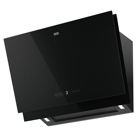 Hotte de cuisine inclinée Maris Pro Noir profils noir mat connectable