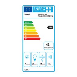 Hotte de cuisine inclinée Maris Pro Noir profils noir mat connectable