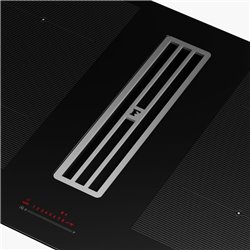 Hotte plan de travail Maris 2gether Inox évacuation LED Rouge