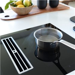 Hotte plan de travail Maris 2gether Inox évacuation LED Rouge