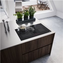 Hotte plan de travail Maris 2gether Noir évacuation LED Rouge