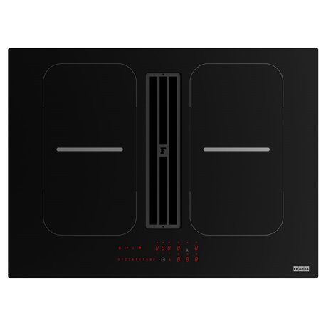 Hotte plan de travail Smart 2gether Noir évacuation LED Rouge
