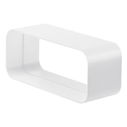 Raccord rectangle L80 mm 