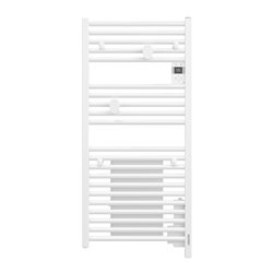 Sèche serviette électrique Doris 500+1000 Wats Blanc Brillant