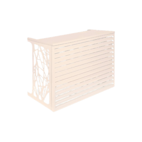Habillage pour unités extérieures cache-clim Confort Crème 875122
