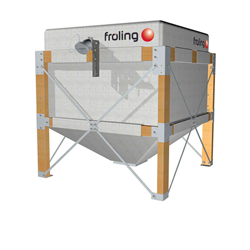 Chaudière à granulés PECO 15 avec flexible d'aspiration 12,5 m et silo textile de type 10
