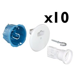 Lot de 10 points de centre Ø67/68 mm avec douille DCL