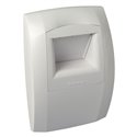 Bouche VMC hygroréglable Bahia Curve L C33 Bouton poussoir 9V Sans fût 10/50 m3/h
