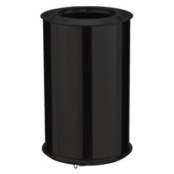 Elément droit Inox Inox 450 mm Ø150 mm noir