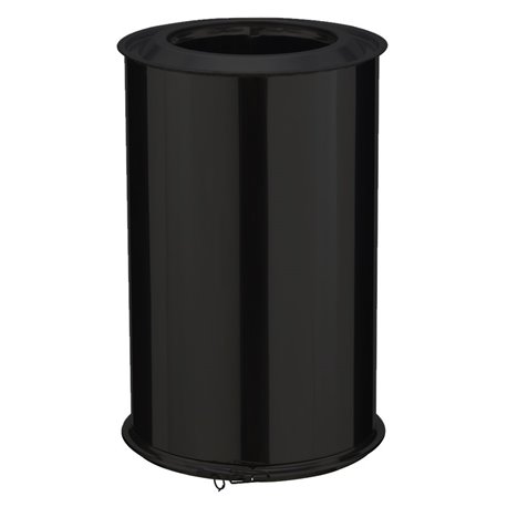 Elément droit Inox Inox 450 mm Ø150 mm noir mat
