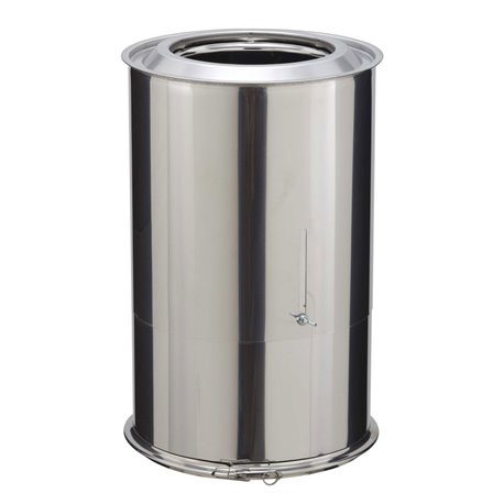 Elément droit réglable inox-inox Ø150 mm 