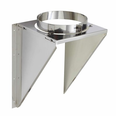 Support mural inox-inox 50-200 mm Ø150 mm Support mural inox-inox 50-200 mm Ø150 mm