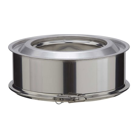 Elément droit Inox Inox 100 mm Ø180 mm Elément droit Inox Inox 100 mm Ø180 mm