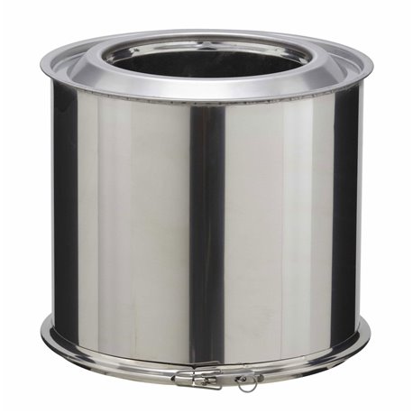 Elément droit Inox Inox 250 mm Ø180 mm