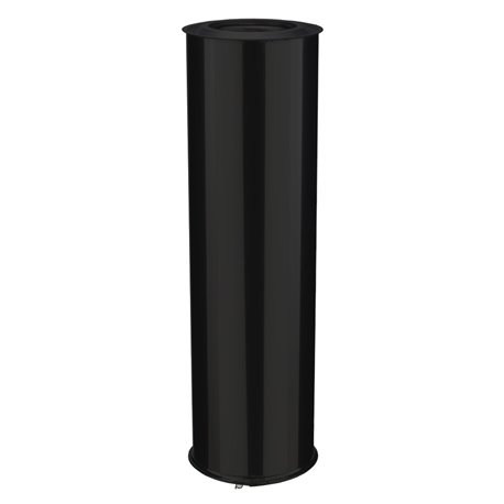Elément droit Inox Inox 1000 mm Ø180 mm noir foncé