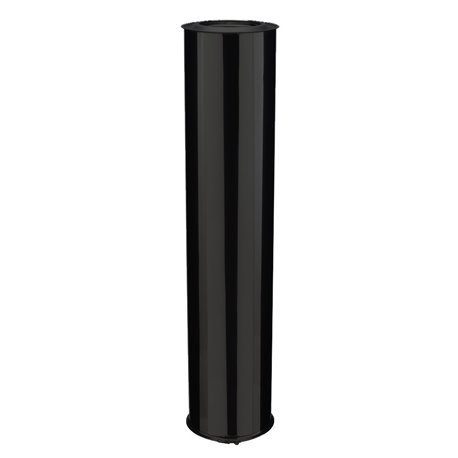 Elément droit Inox Inox 1330 mm Ø180 mm noir foncé