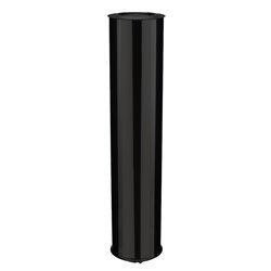 Elément droit Inox Inox 1330 mm Ø180 mm noir mat