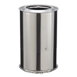 Elément droit réglable inox-inox Ø180 mm 