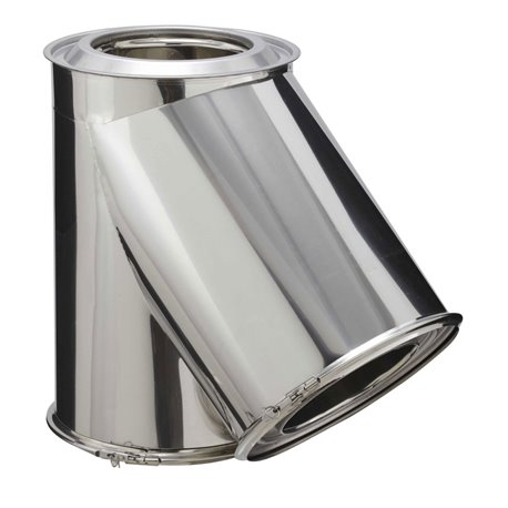 Té isolé inox-inox 135 Ø180 mm