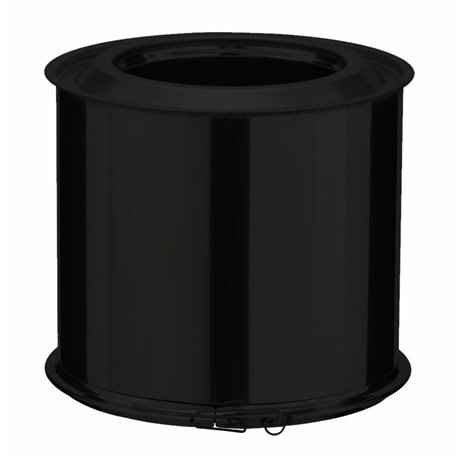Elément droit Inox Inox 250 mm Ø230 mm noir foncé