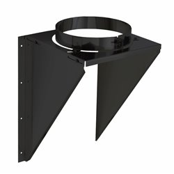 Support mural inox-inox 50-200 mm Ø280 mm noir foncé