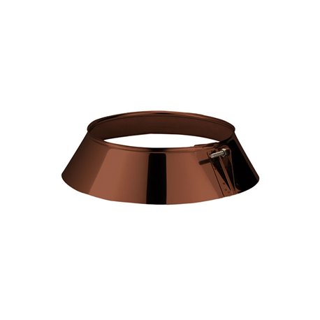Collerette de solin inox-inox Ø180-230 mm Brique Collerette de solin inox-inox Ø180-230 mm Brique
