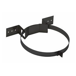 Collier mural inox-inox  Ø180-230 mm noir mat