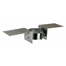Support sortie de toit Ø180-230 mm noir mat