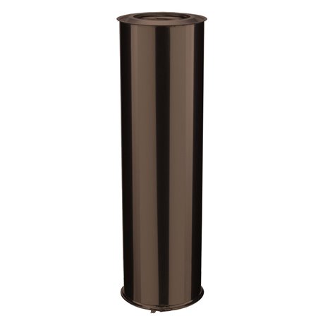 Elément droit Inox Inox 1000 mm Ø230 mm brun