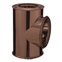 Té isolé inox-inox 90 Ø200 mm Brun