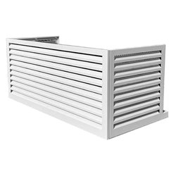Habillage groupe extérieur cache-clim Gris clair RAL 7035 pour Taille XXL