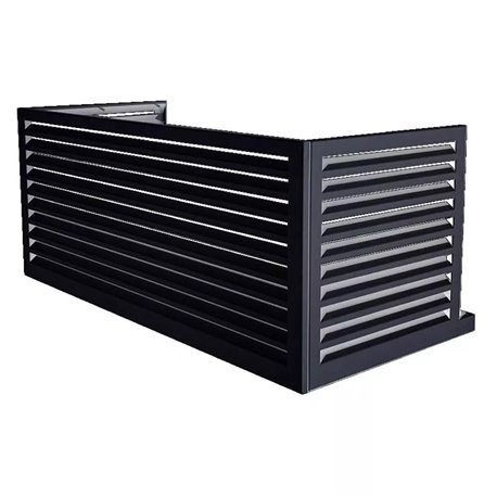 Habillage groupe extérieur cache-clim Noir foncé RAL 9005 pour Taille XXL Habillage groupe extérieur cache-clim Noir foncé RAL 9005 pour Taille XXL