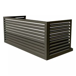 Habillage groupe extérieur cache-clim Gris terre d'ombre RAL 7022 pour Taille XXL